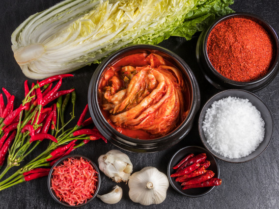 Photo of kimchi ingredients