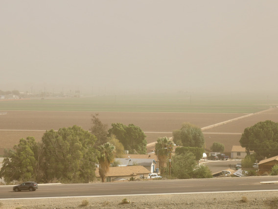 Photo of dust over Yuma Arizona
