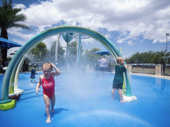 Photo of kids at a splash park