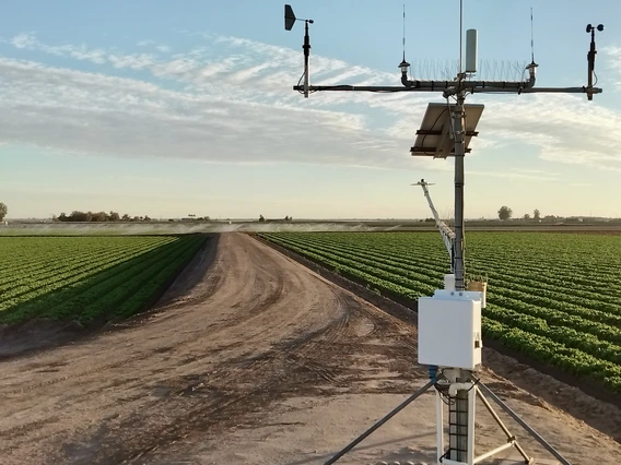 Photo of a weather station