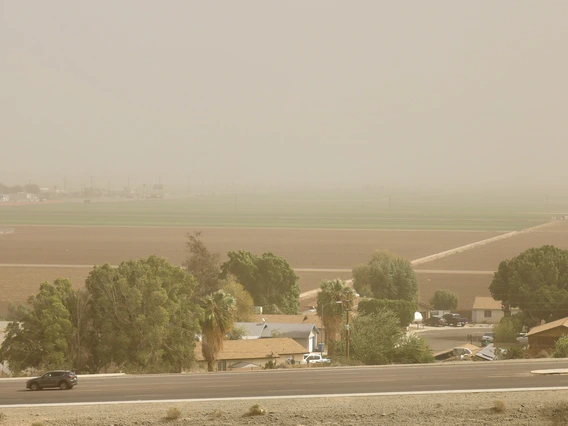 Photo of blowing dust in Yuma, Arizona