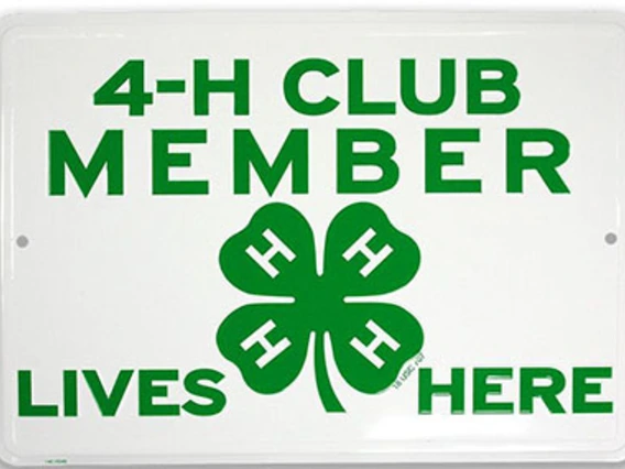 4-H License Plate