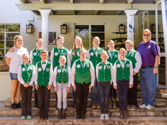 4-h youth in fair jackets