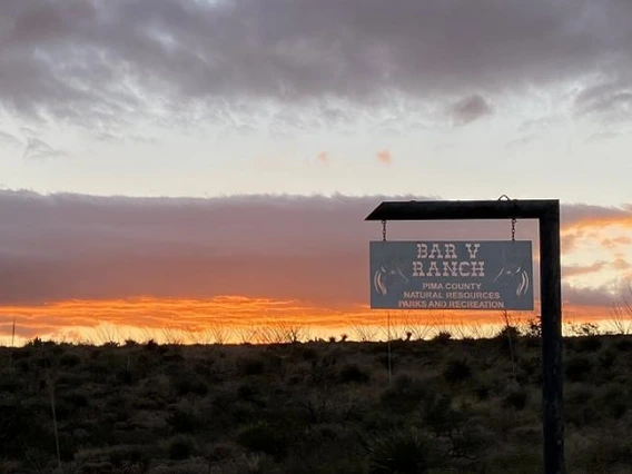 Bar V Ranch Sign