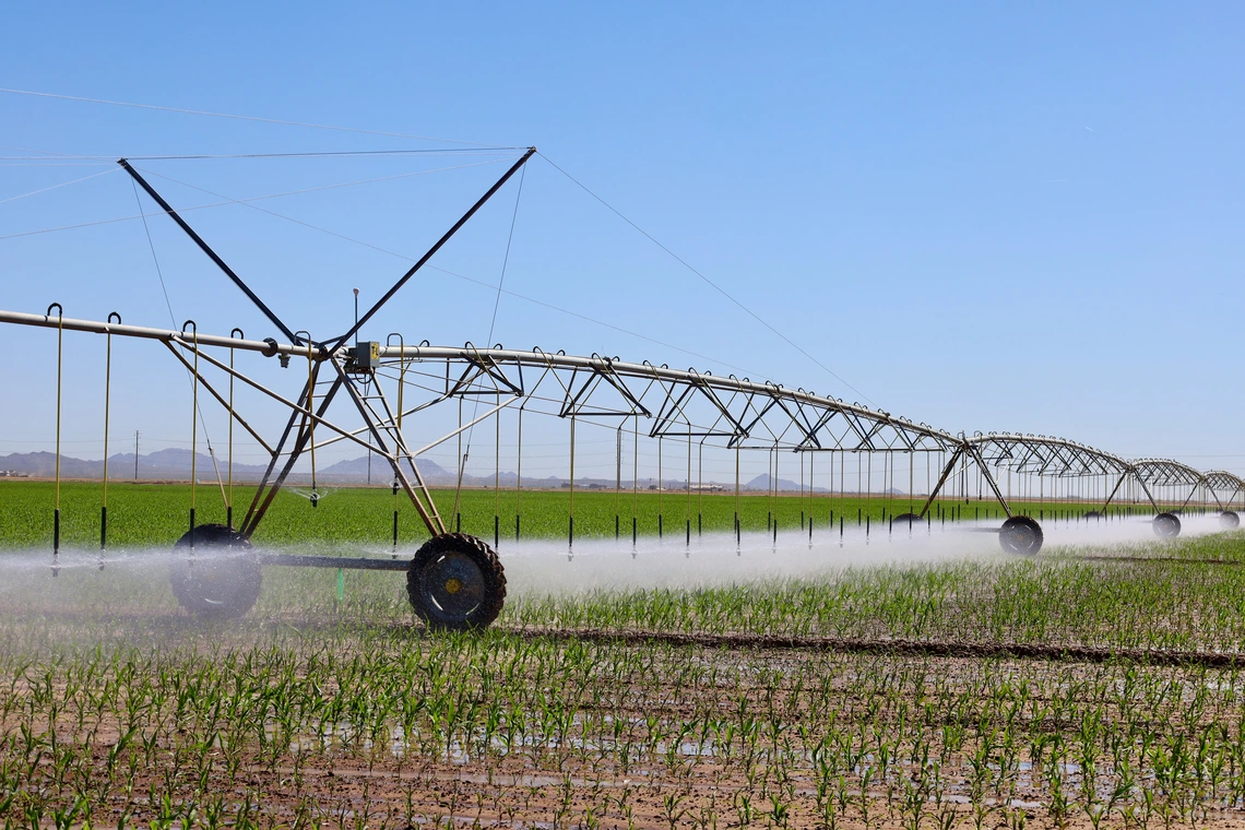 Photo of Zinke Farms irrigation system