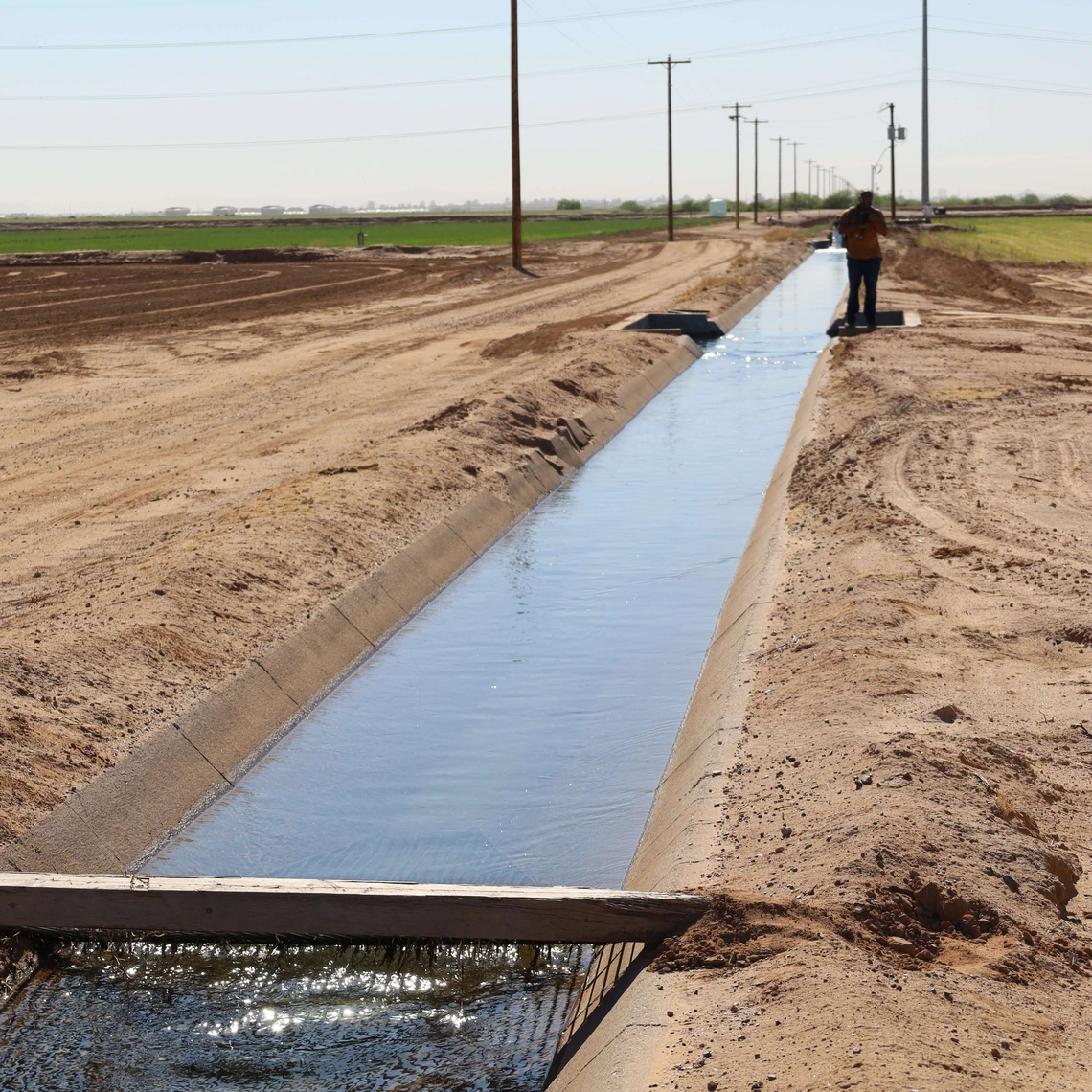 Photo of an irrigation ditch