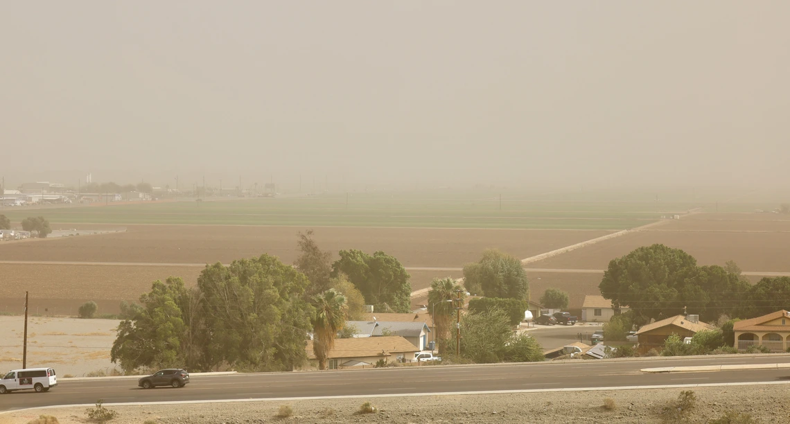 Photo of blowing dust in Yuma, Arizona