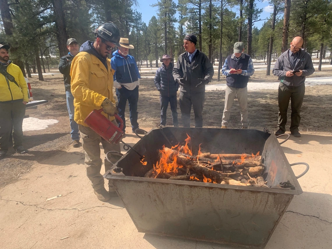 Biochar Demo at Flagstaff, AZ Image: Han-sup Han