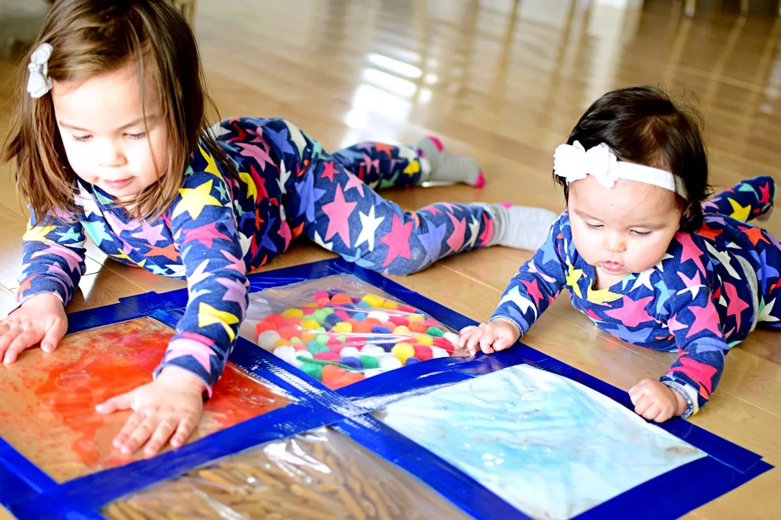 Children playing sensory