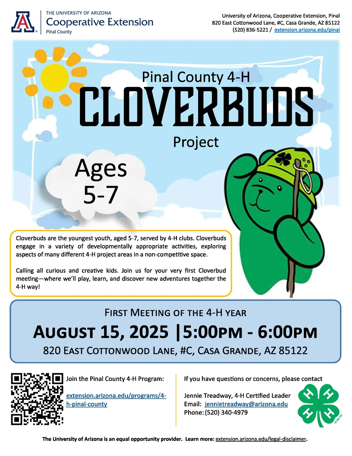 Cloverbuds flyer