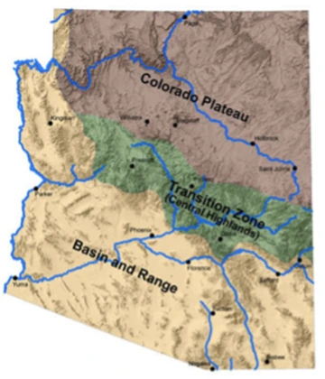 Physiographic Provinces of Arizona