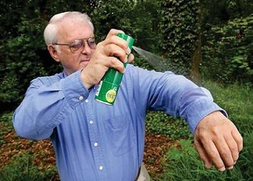 Always wear long-sleeved shirts and use insect repellents when engaging in outdoor