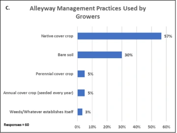 Graphic of Alleyway Management Practices Used by Growers