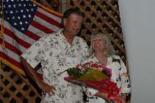 Leigh Cheatham and her husband -  2004 AZ Hall of Fame Inductee
