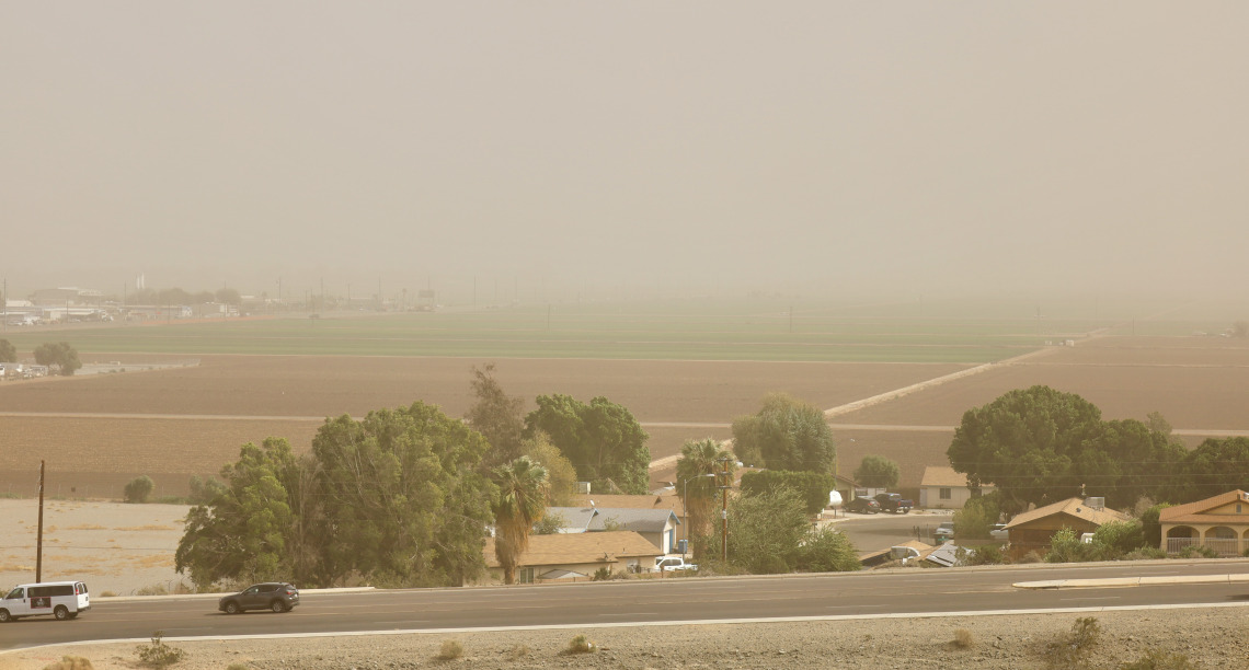 Photo of dust over Yuma Arizona